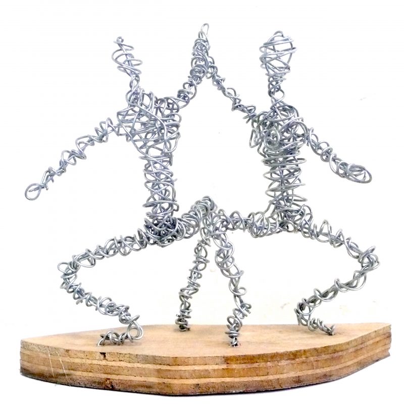 Alison creates vivacious wire figures which are each unique