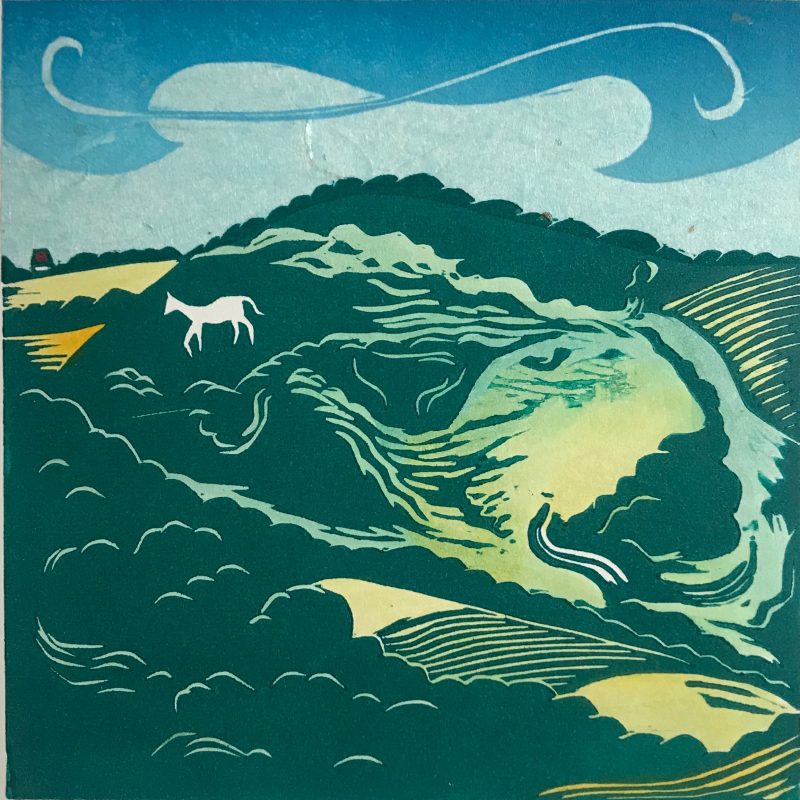Woodcut of the South Downs