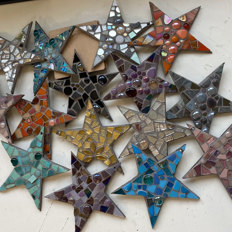 Mosaic stars multiple colours