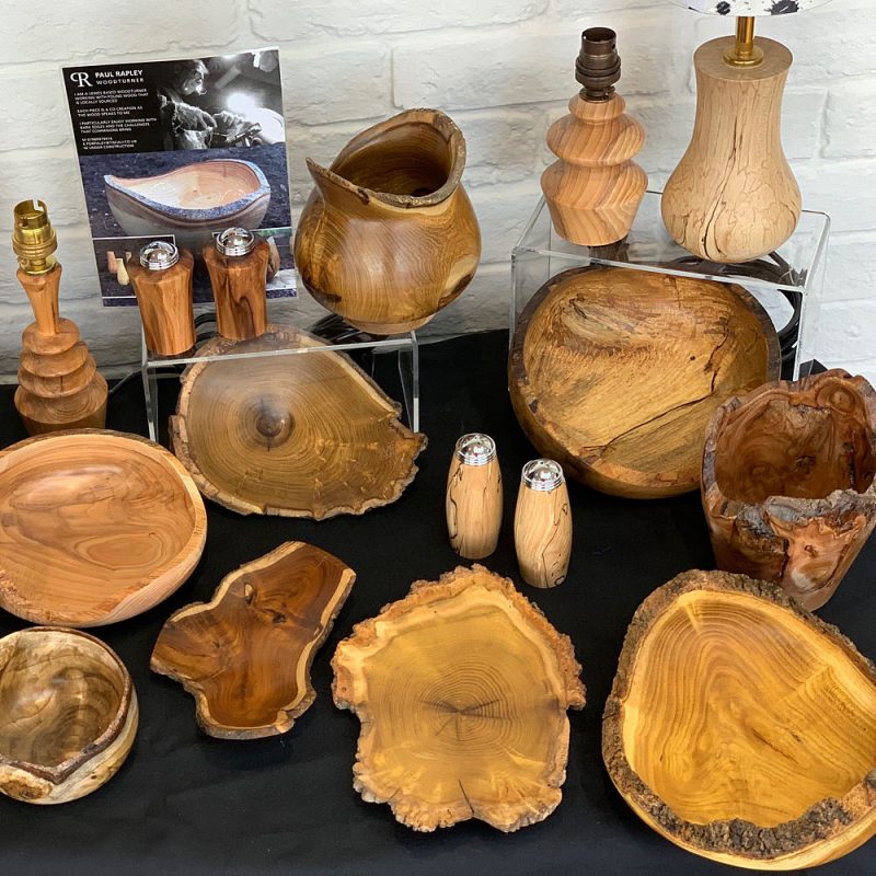 beautiful hand turned wooden Bowls, Vases and Lamps