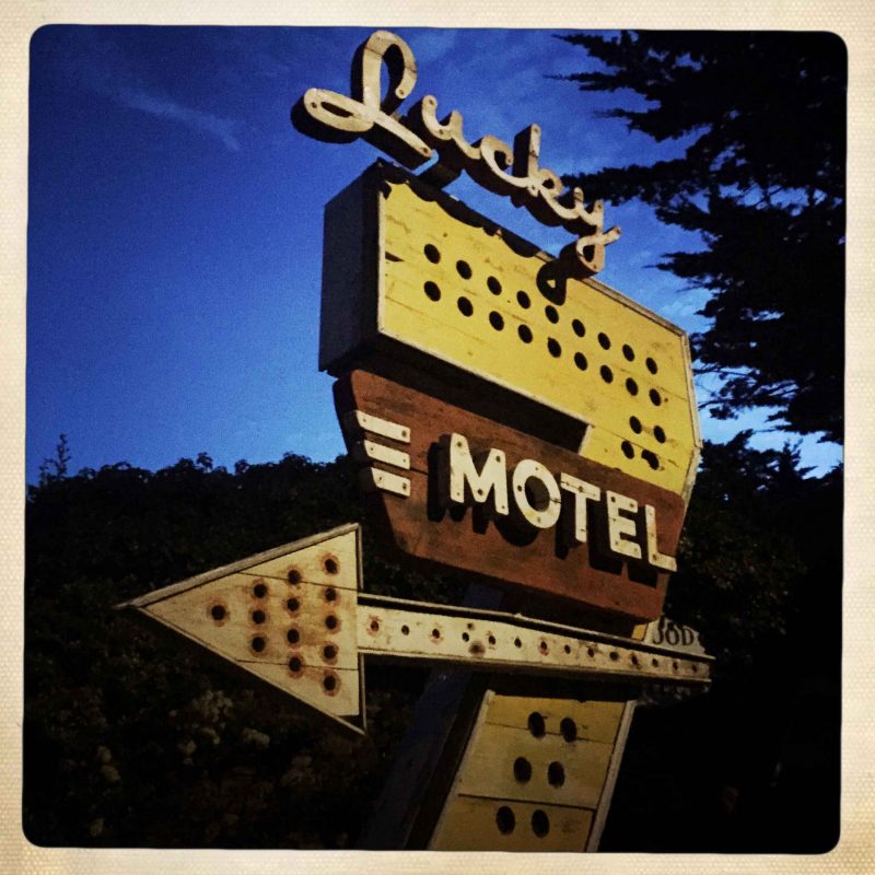 Reclaimed timber assemblage: Lucky Motel