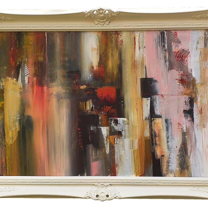 Autumn shadows in baroque frame. Special one of a kind.