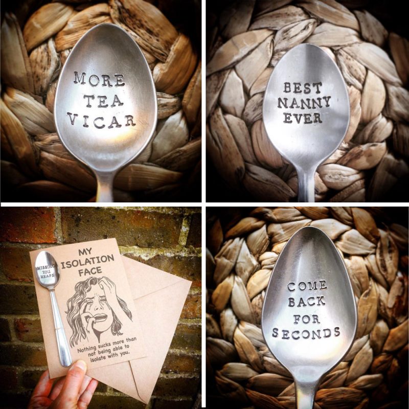 Witty Hand stamped Cutlery funny catchphrases