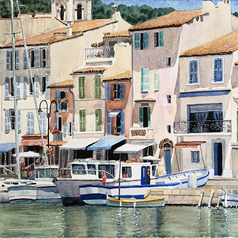 French Harbour with Boats, also available as Limited Edition Print