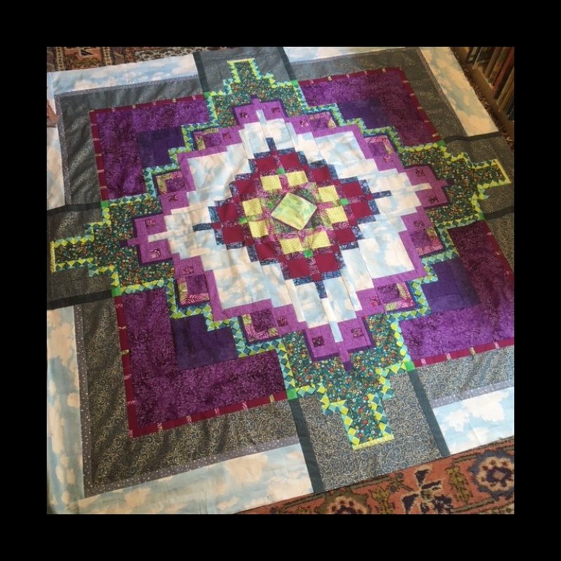 Large patchwork quilt