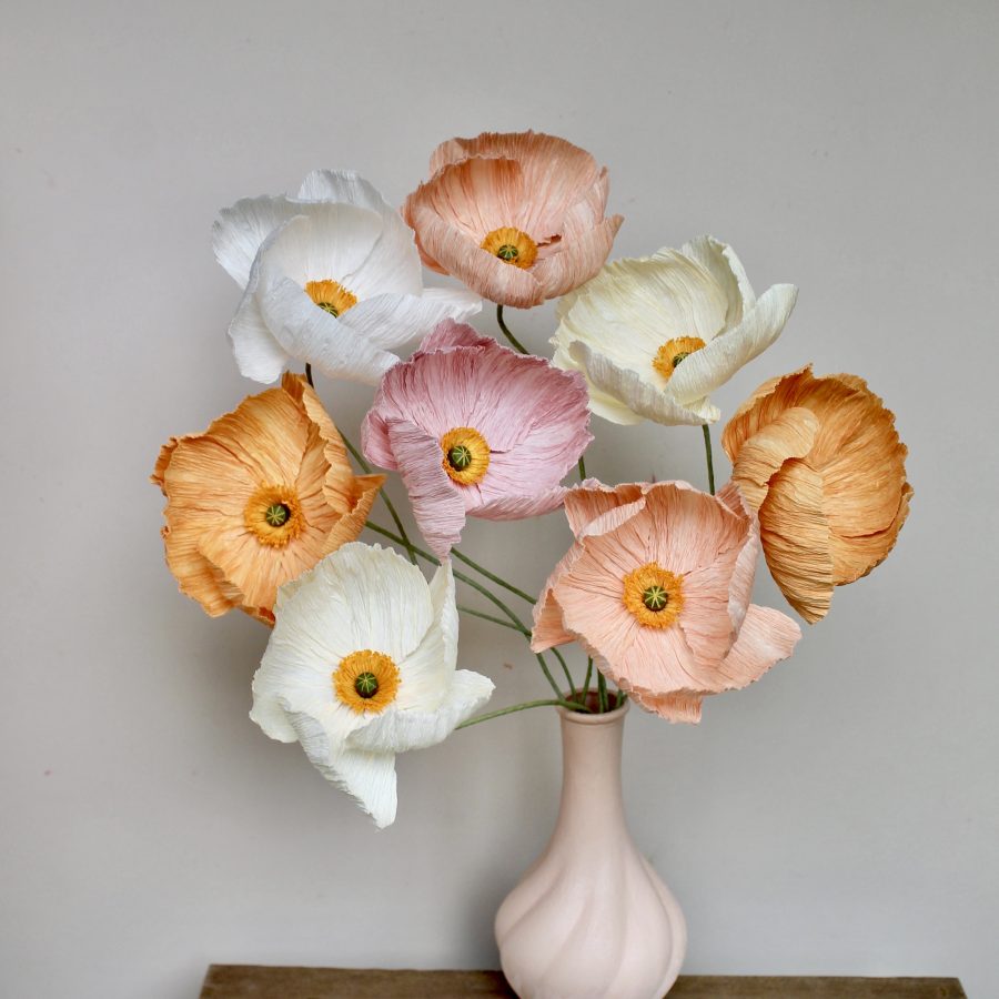Bouquet of paper ranunculus 