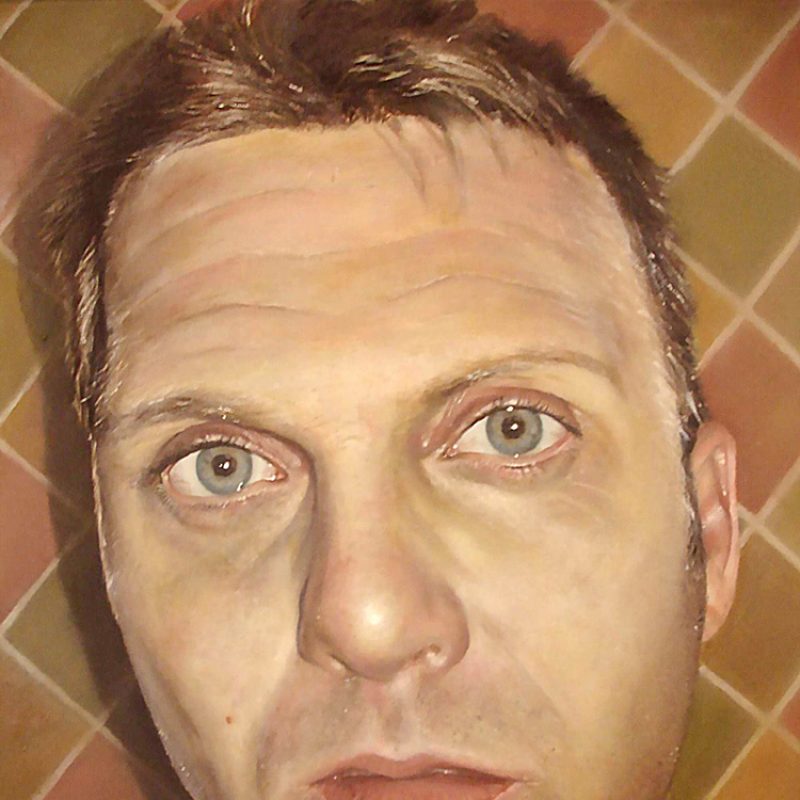 Portrait painting titled rob