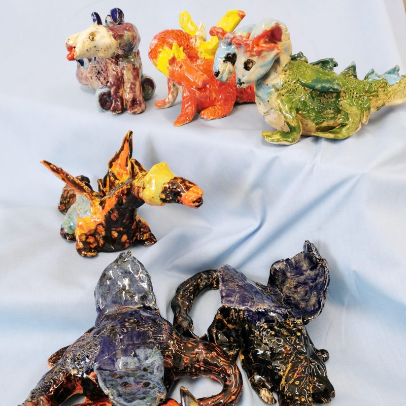 A group of Clay Dragons