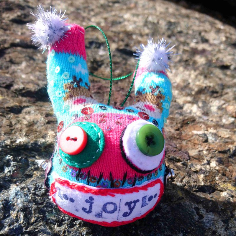 'Joy' Handmade Sock Creature Art Doll by Primordial Soup