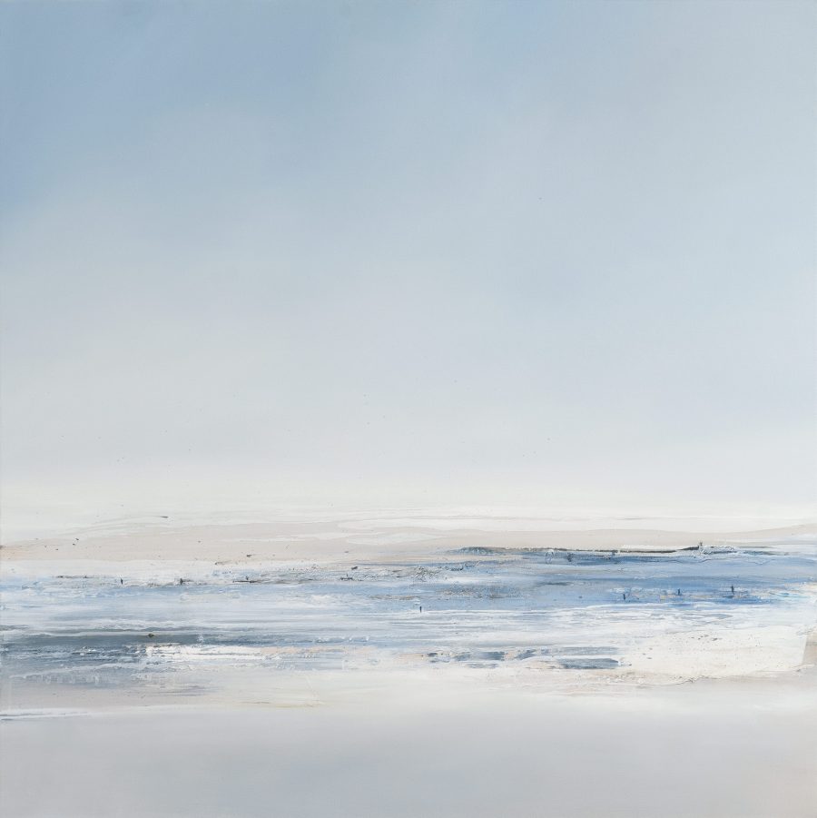 Contemporary seascape painting - airy clean fresh and lots of open space
