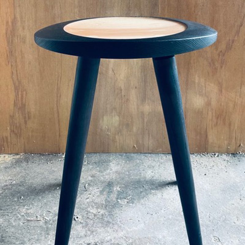 A handmade wooden stool