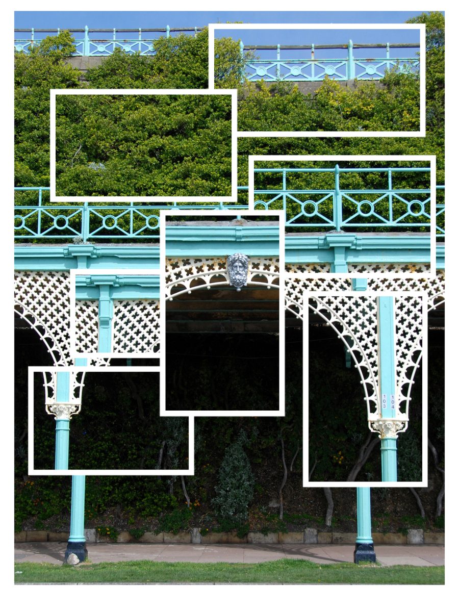 Madeira Drive Arches - Digitally manipulated to have abstract close-ups of detail