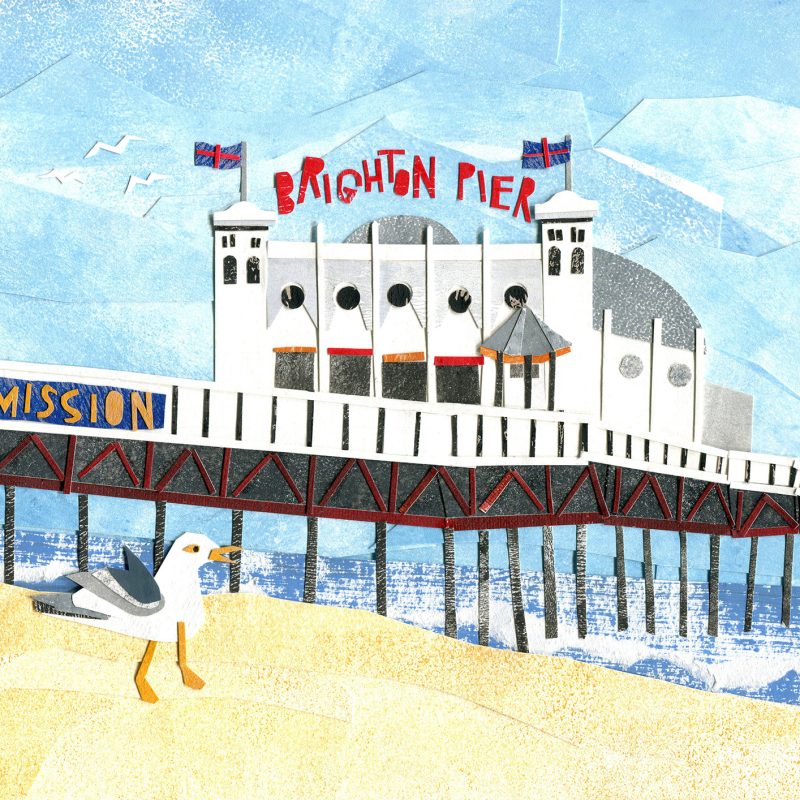 Brighton Palace Pier collage