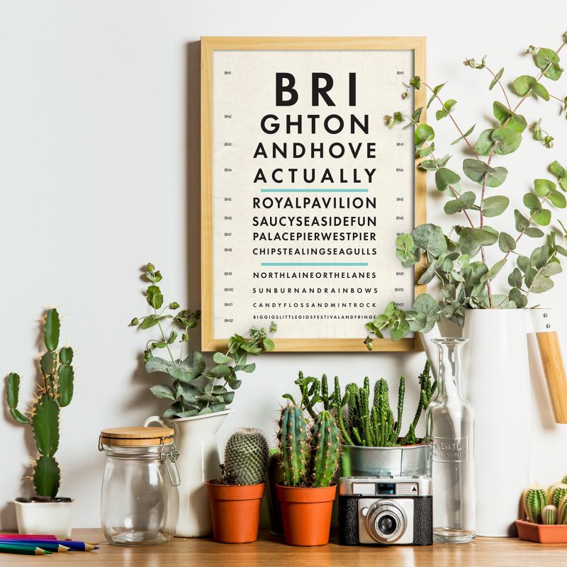 Brighton Eye Chart Print