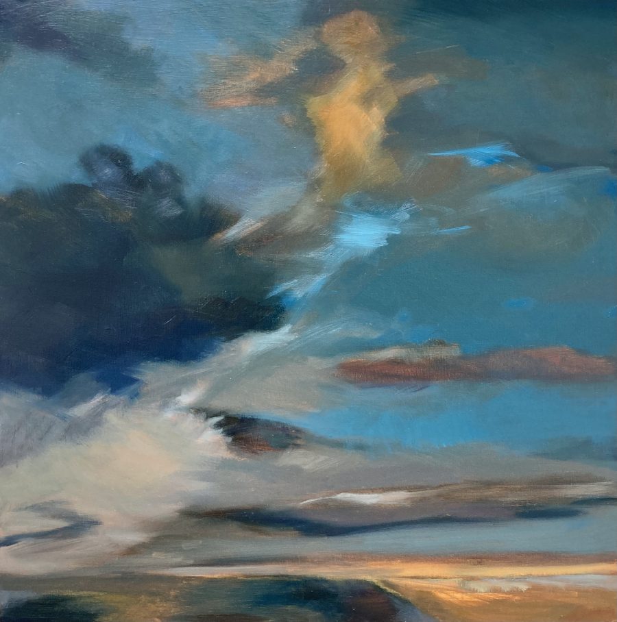 Painterly local skies at dusk 