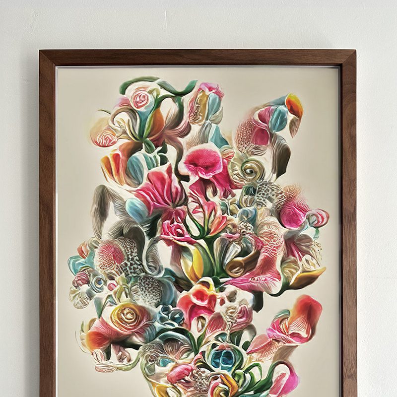 Illustrative arrangement of flowers 