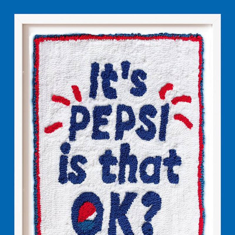 Textile Pepsi slogan