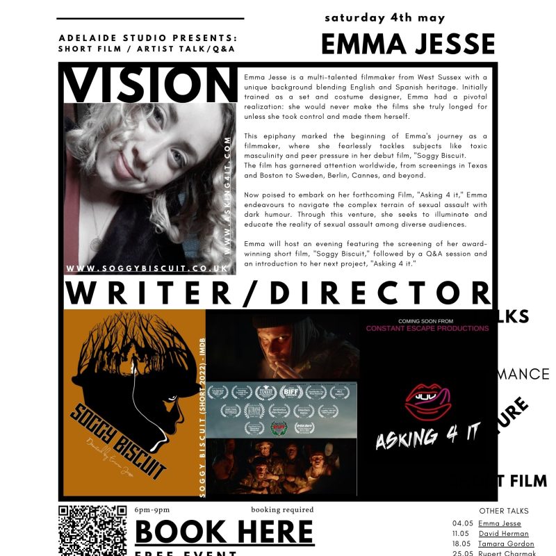 Adelaide Studio presents: Short film/Director talk by Emma Jesse