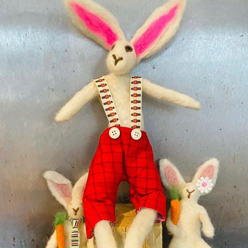 Felted rabbits 