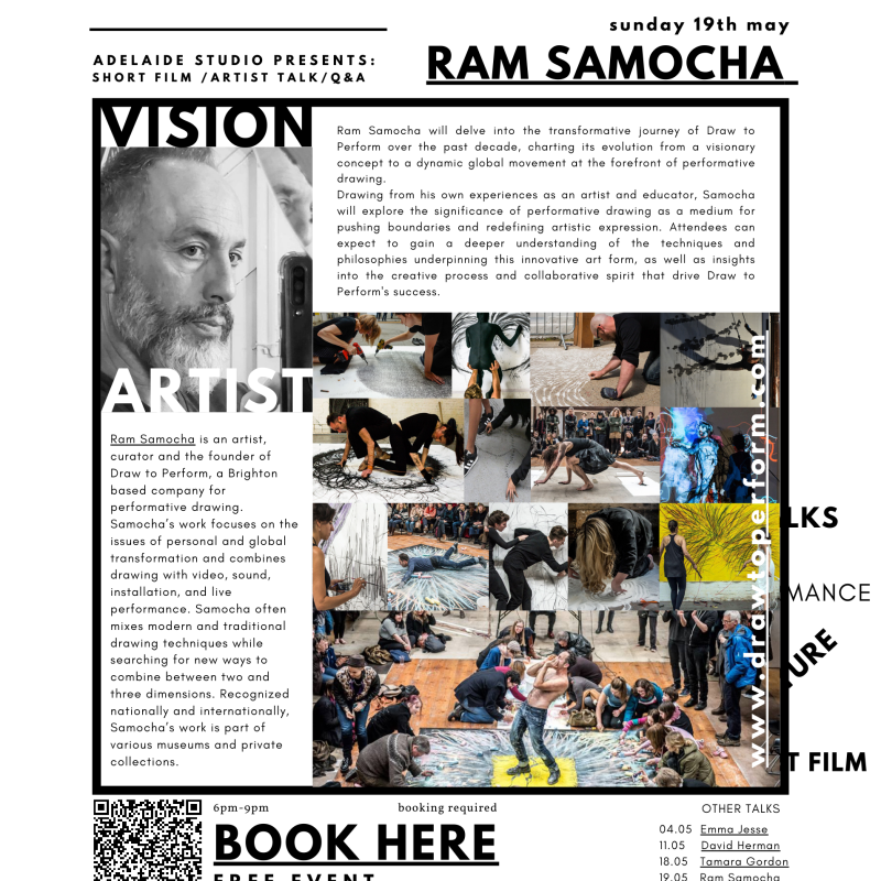  Adelaide Studio: Artist Talk/Director Draw to Perform Ram Samocha