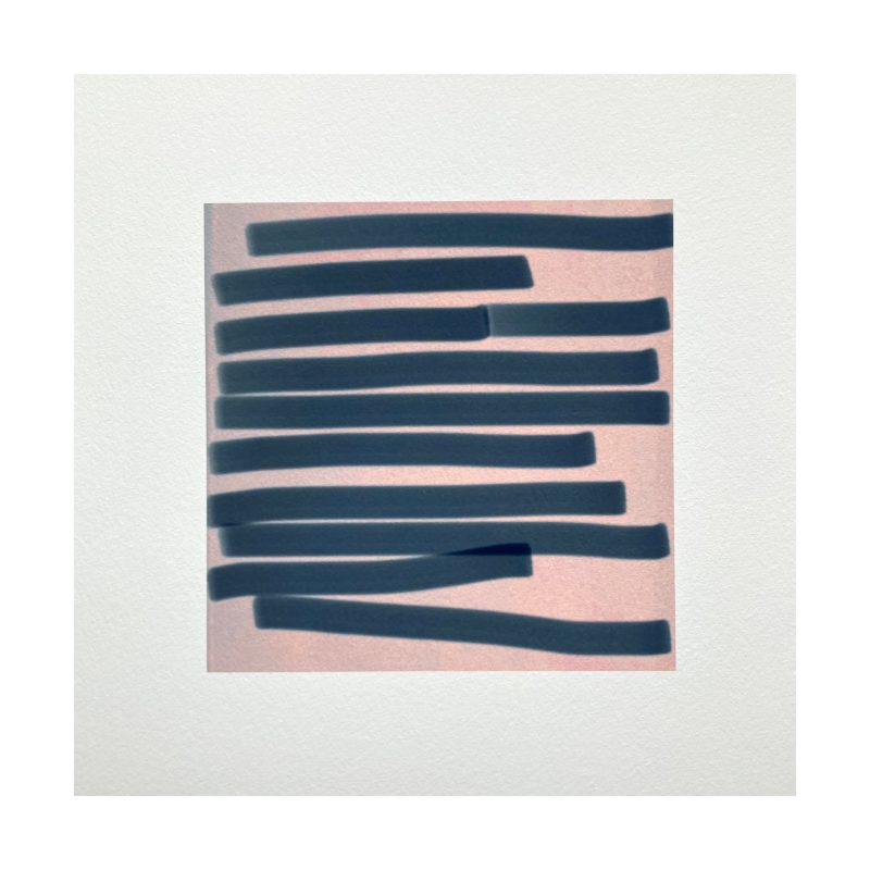 Blue lines on a pink background.