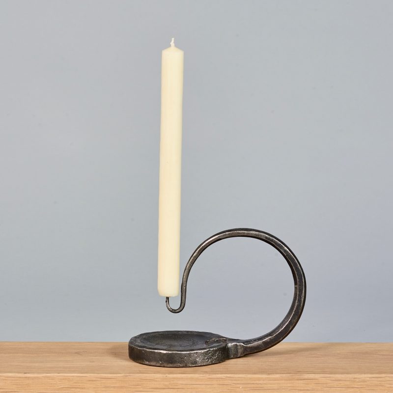 Loop candlestick of forged Iron