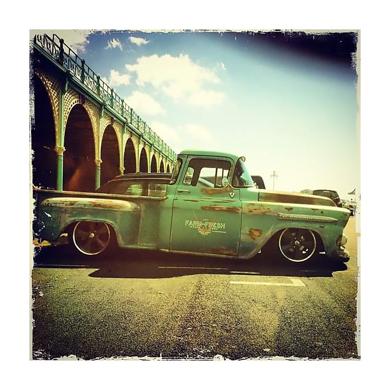 'Ratted' Chevy Pick Up truck in Madeira Drive Brighton