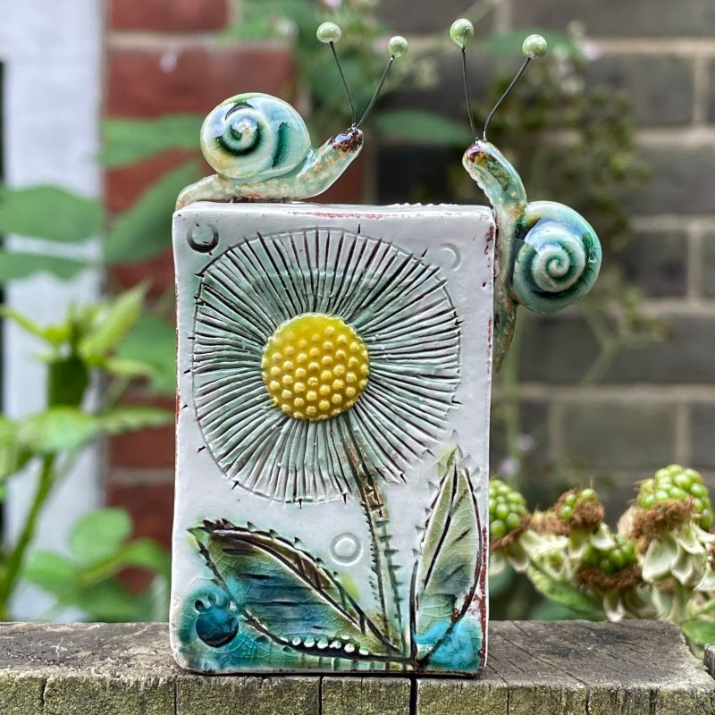 ceramic block with snail