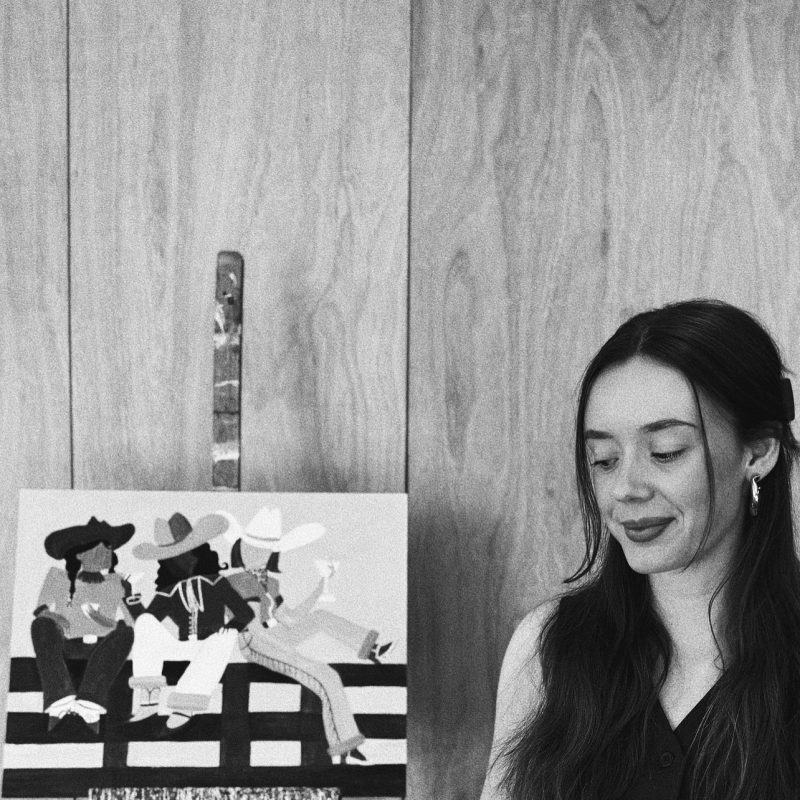 western-themed oil paintings