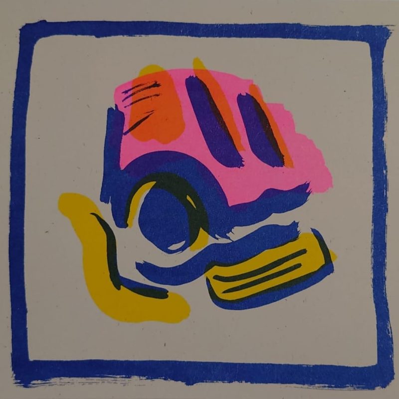 Colourful abstract print