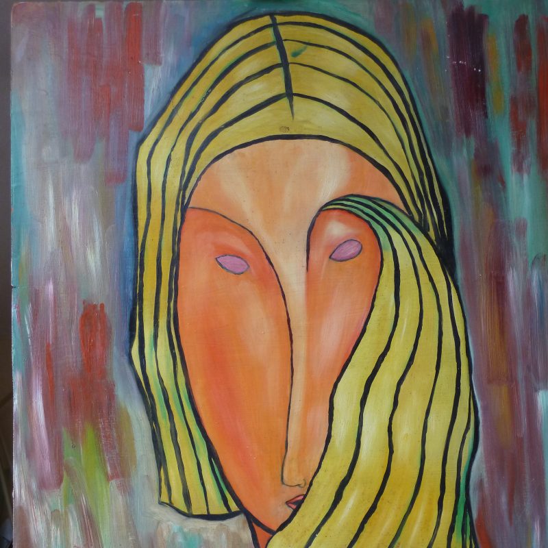 portrait of woman with blonde hair