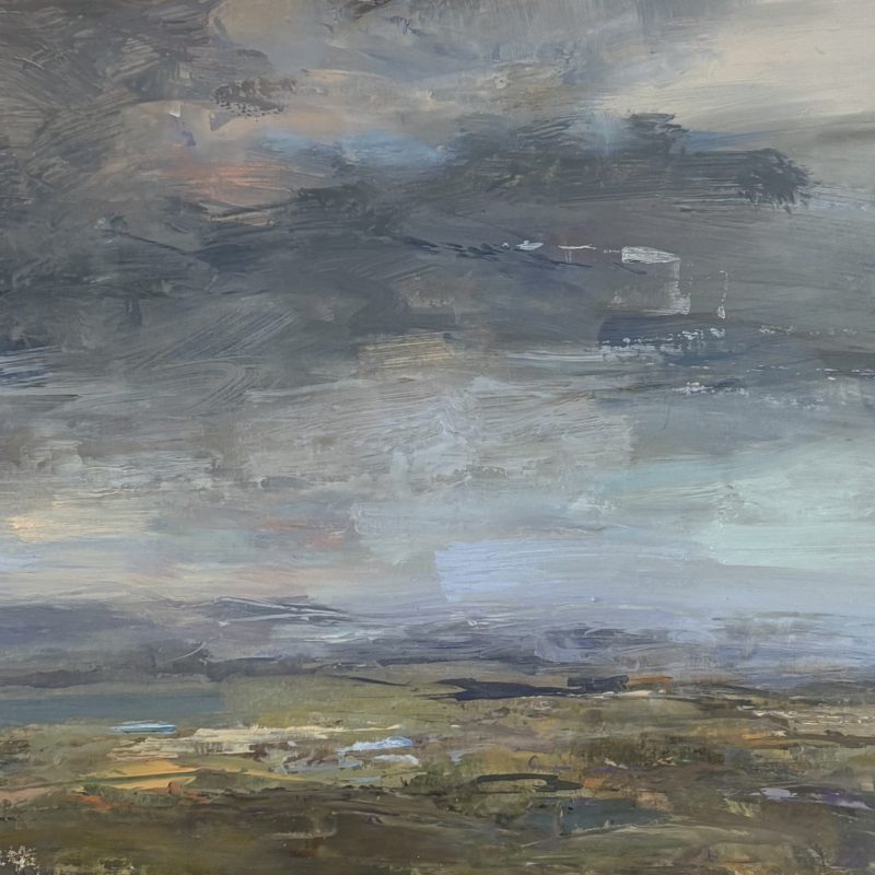 Dramatic contemporary cloud painting