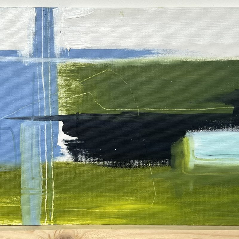 Oil painting of Downs shadows