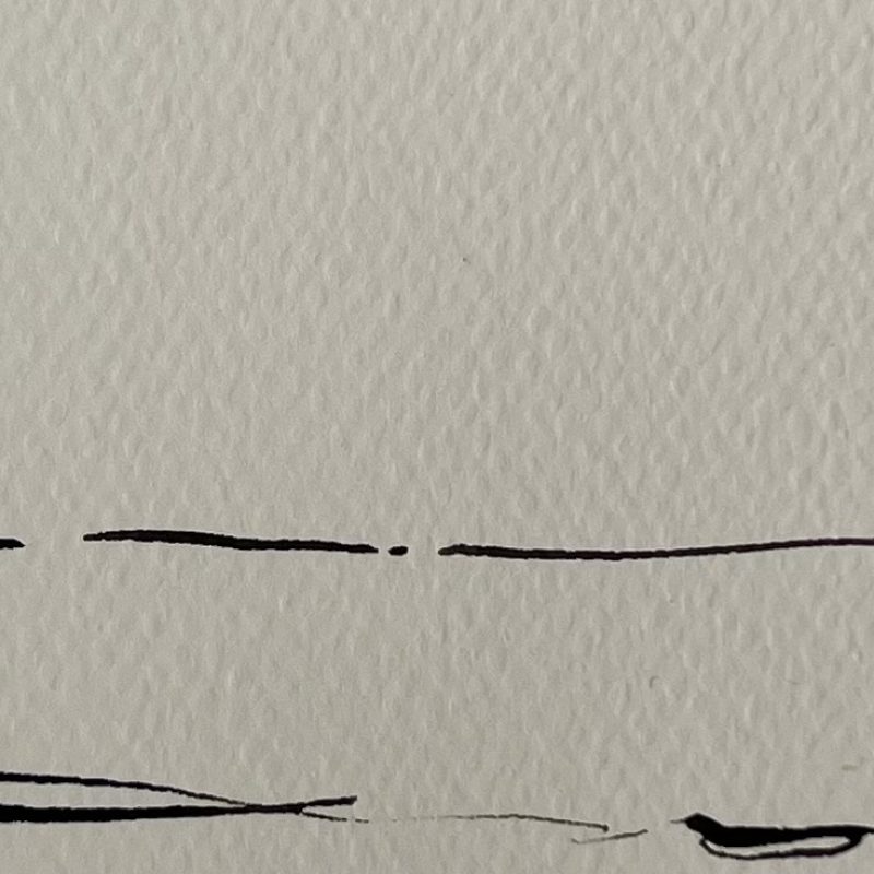 Pen and Ink depiction of a seascape, Saltdean