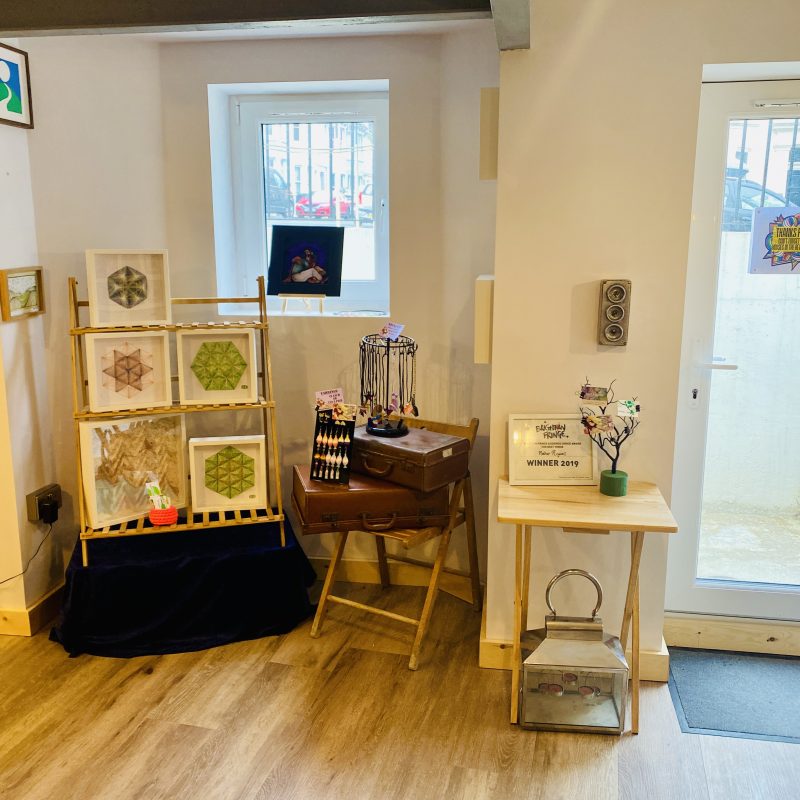 An image of art hanging in the venue. 