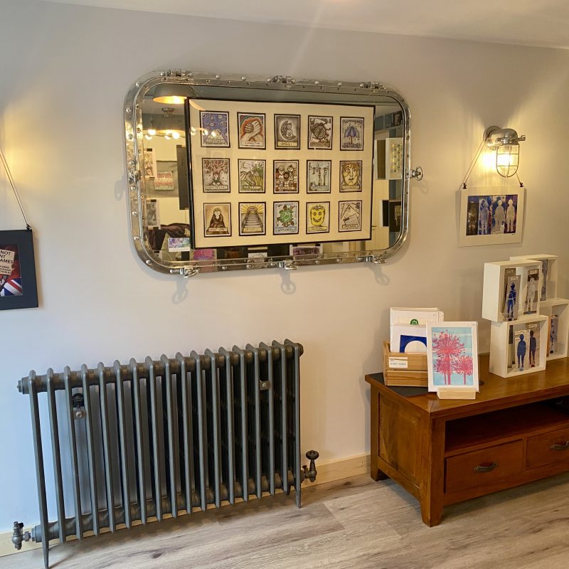 An image of art hanging in the venue.