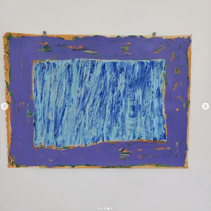 Image of painting, Acrylic on paper 2023.