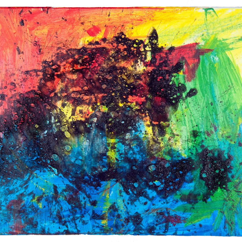 Colourful abstract painting