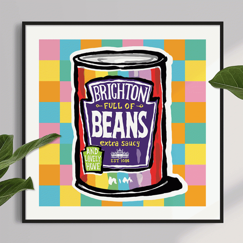 Fun Graphic Art featuring humourous twists on iconic packaging