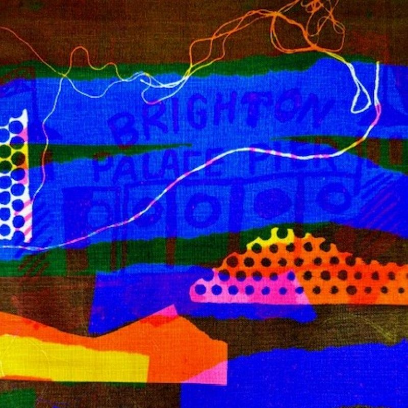 vibrant colourful abstract print