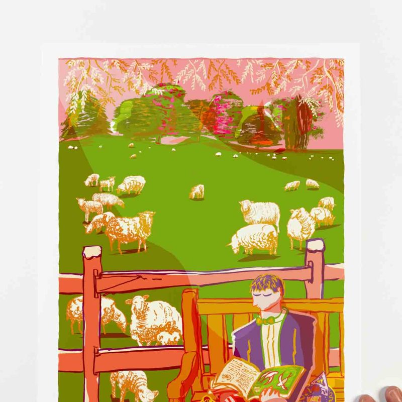 Few things bring me more joy than sitting in a meadow among grazing sheep, the Glyndebourne programme book open in my hands. There’s a quiet magic in that pause before the performance — the rustle of leaves, the soft sound of sheep tearing at the grass, the anticipation of music soon to unfold. In those moments, the boundary between nature, art, and life feels seamless.