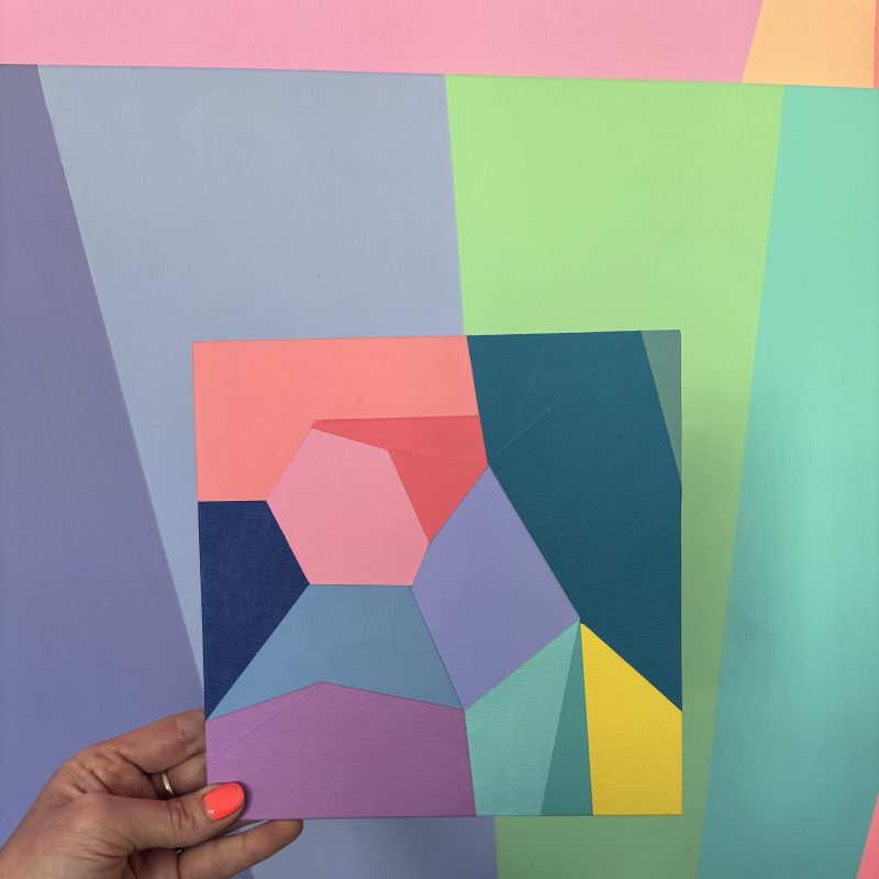 Colourful abstract painting