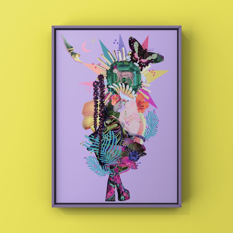 Colourful digital collage