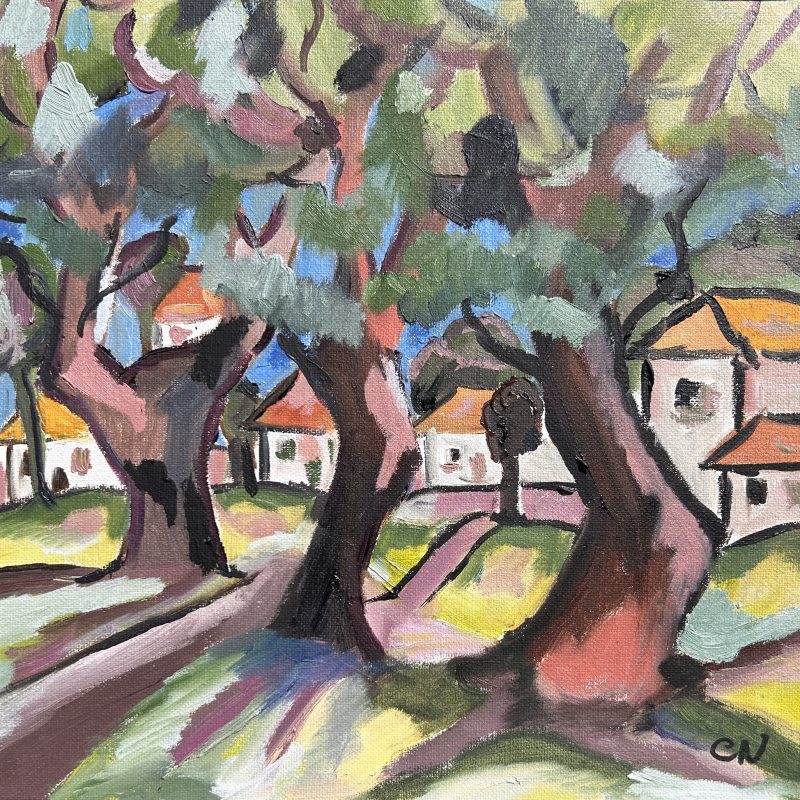 Trees in local landscape