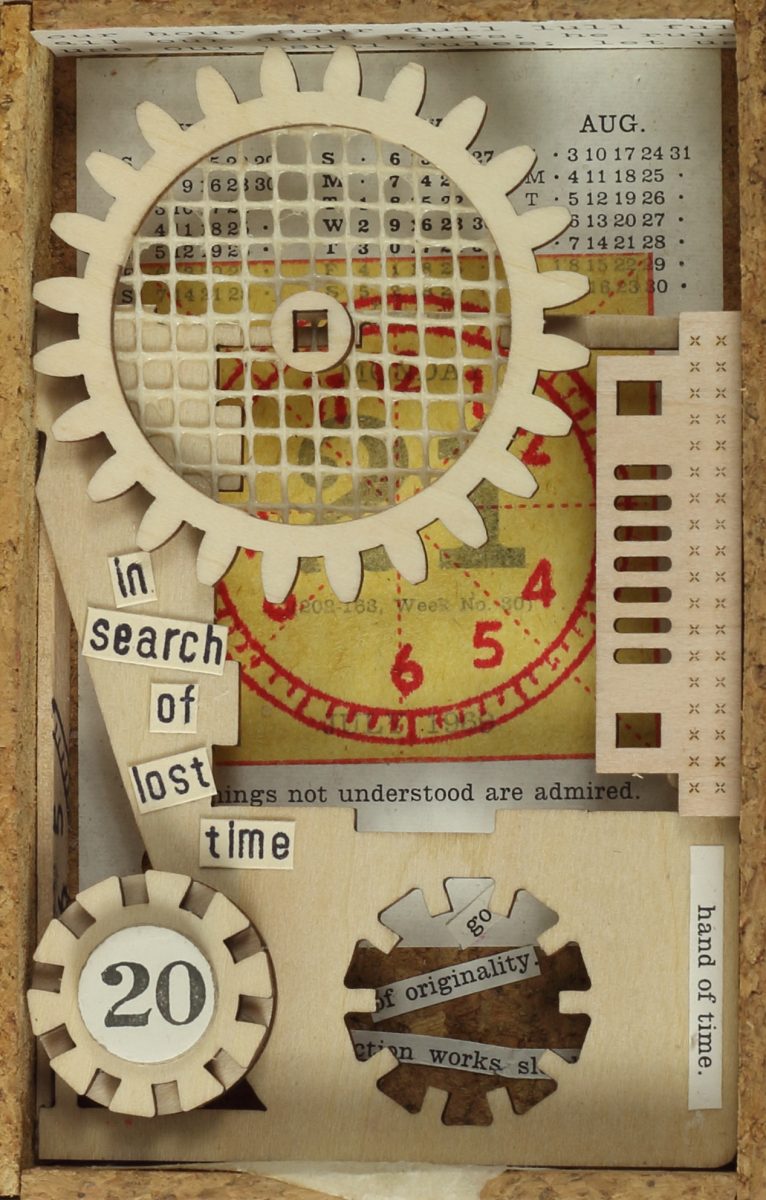 3D boxed structure 'a meditation on time passing'