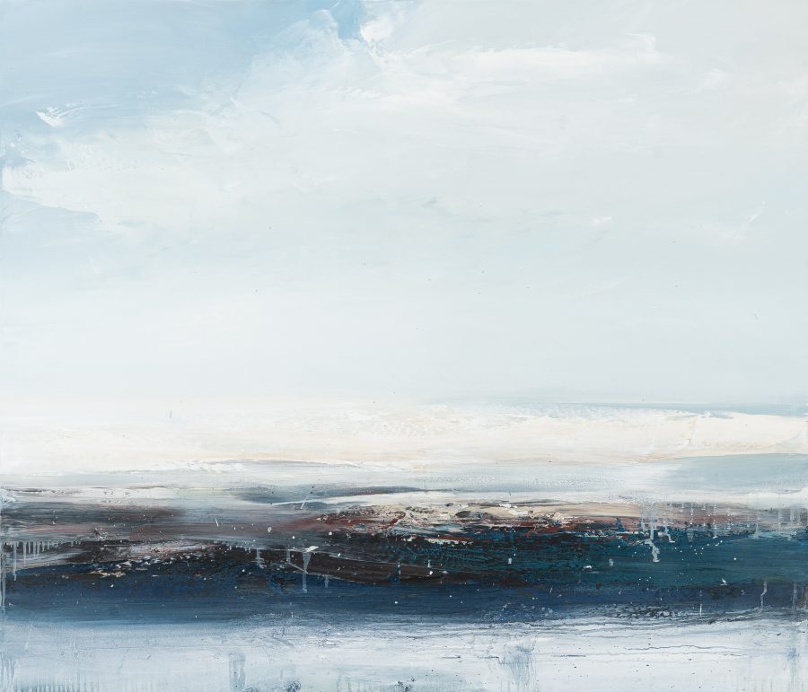 Contemporary abstract seascape oil painting