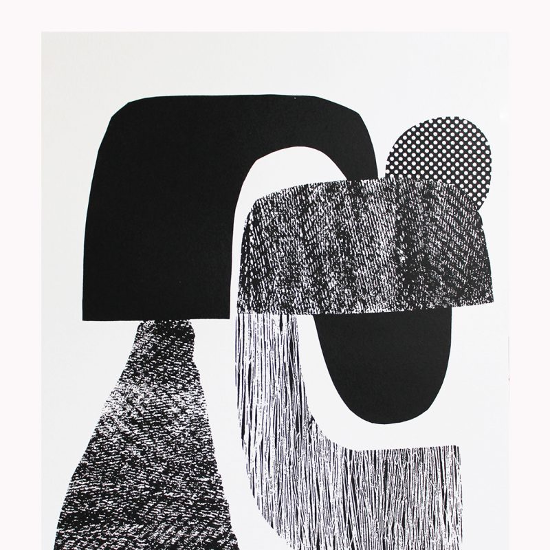 Black and White Screenprint