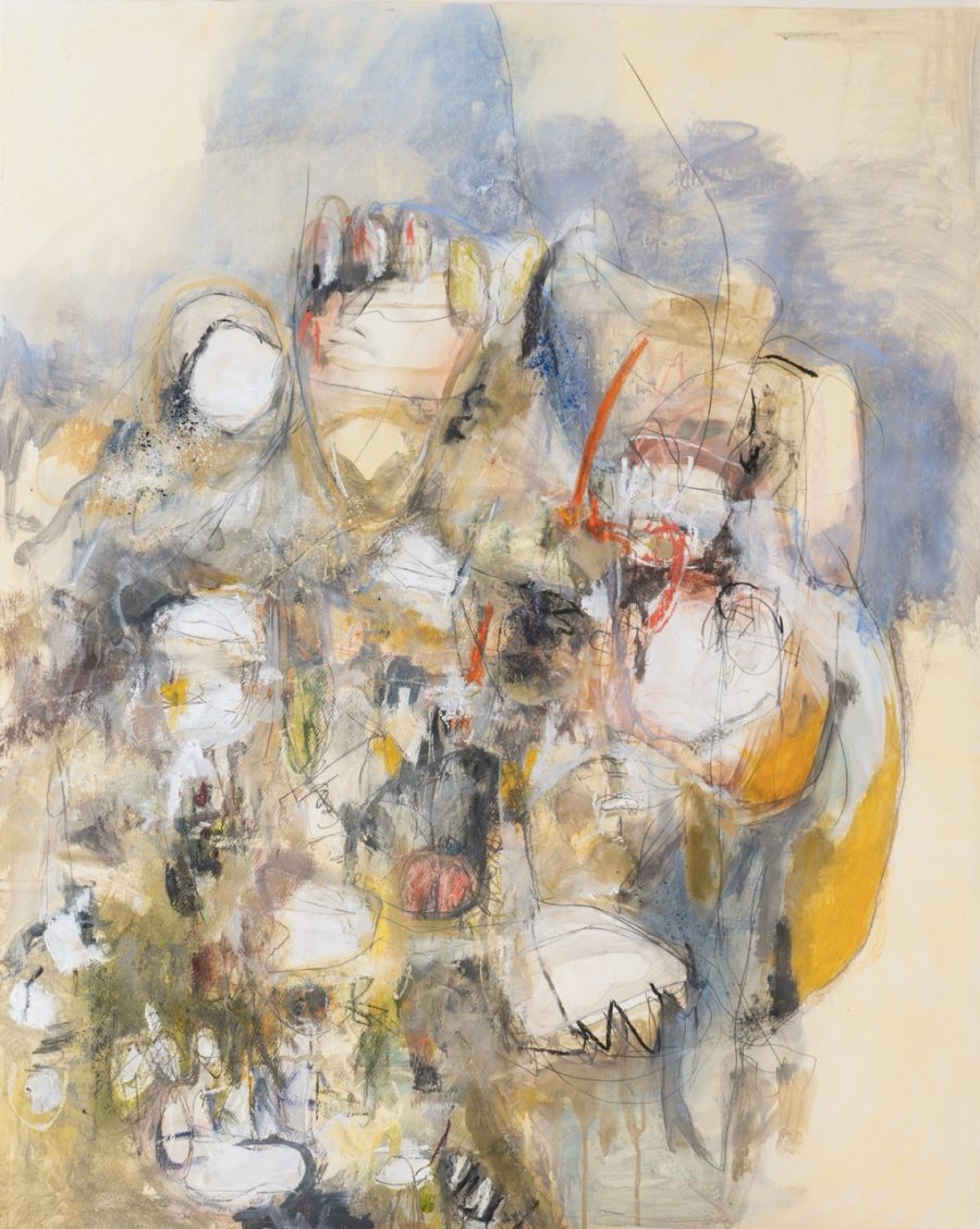 Cowboy Sims 812mm x 1016mm Acrylic and soft pastel on mountboard