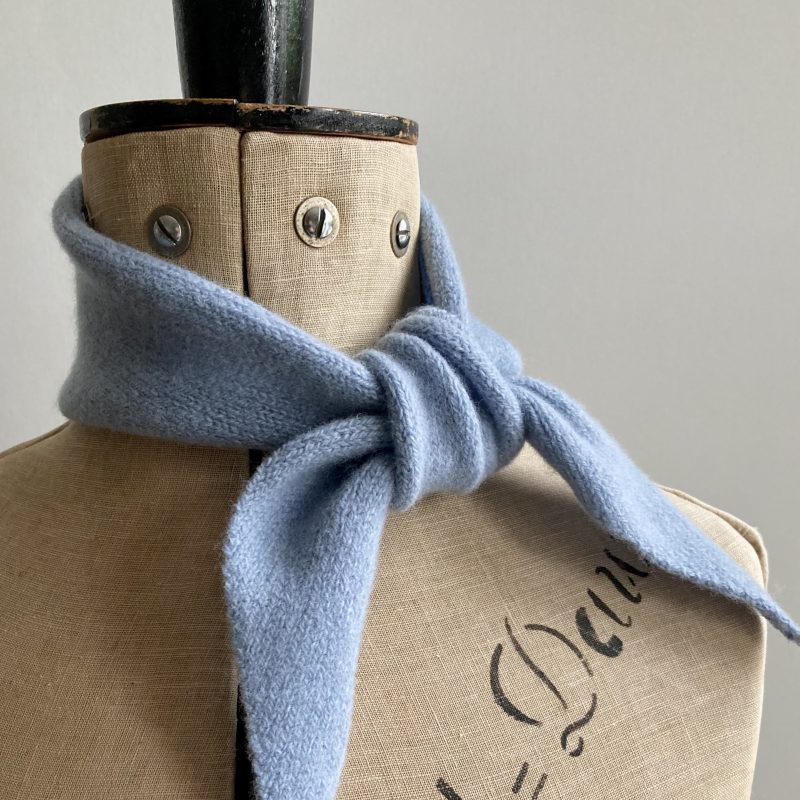 Knitted scarf in Powder Blue