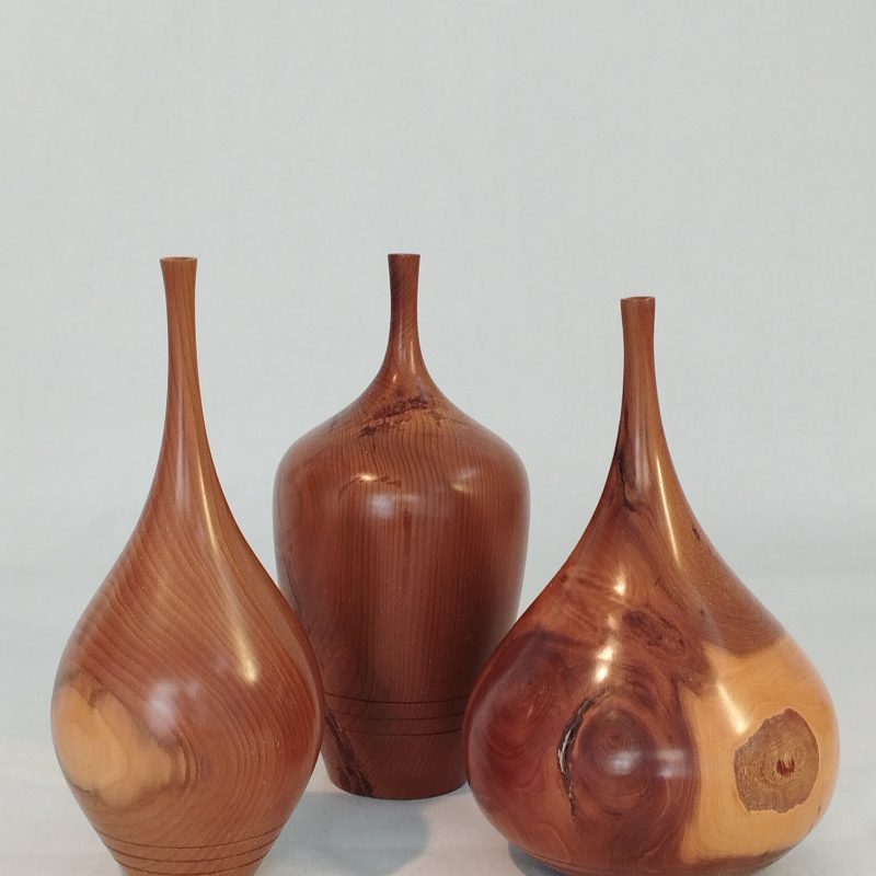 Yew wood in natural earth tones